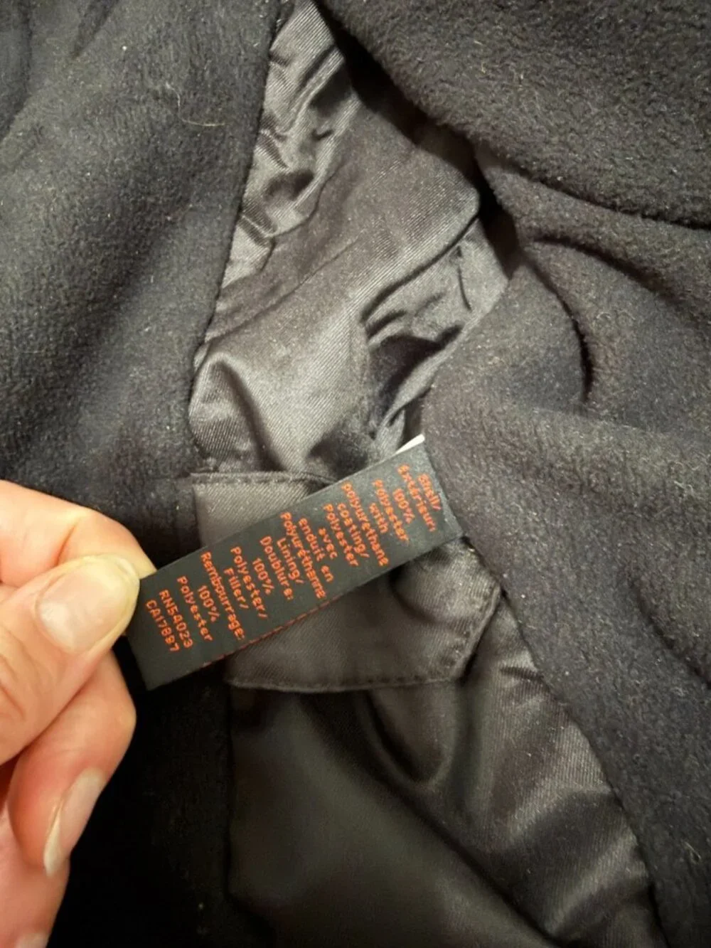 Banana Republic Mens Softshell Jacket Size Large Black Full Zip Fleece Lined